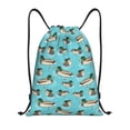 thumbnail image 1 of Sikiie Mallard Ducks Swimming In The Lake Print Drawstring Backpack Drawstring Bags, Draw String Back Bag for Sports, Gym, Travel, Swimming, Beach-Small, 1 of 6