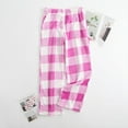 thumbnail image 3 of Flannel Women's Soft Plush Cute Pajama Pants Comfortable Wide Leg Casual Nightgown with Pockets, 3 of 9