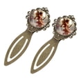 thumbnail image 2 of Cupid Vintage Copper-Colored Lace Bookmarks: Durable Stainless Steel Book Marks, Gifts for Book Lovers and Readers – Set of 2 Bookmarks, 2 of 5