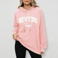 thumbnail image 5 of New York Empire State Hoodies for Women Fall Winter Long Sleeve Hooded Sweatshirt with Pockets Pullover Tops, 5 of 6