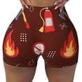 thumbnail image 2 of Fotbe Fire Extinguisher Shorts Sin Costuras – Shorts Deportivos de Cintura Alta para Mujer, Elásticos para Gimnasio, Yoga, Running o Ciclismo-XX-Large, 2 of 8
