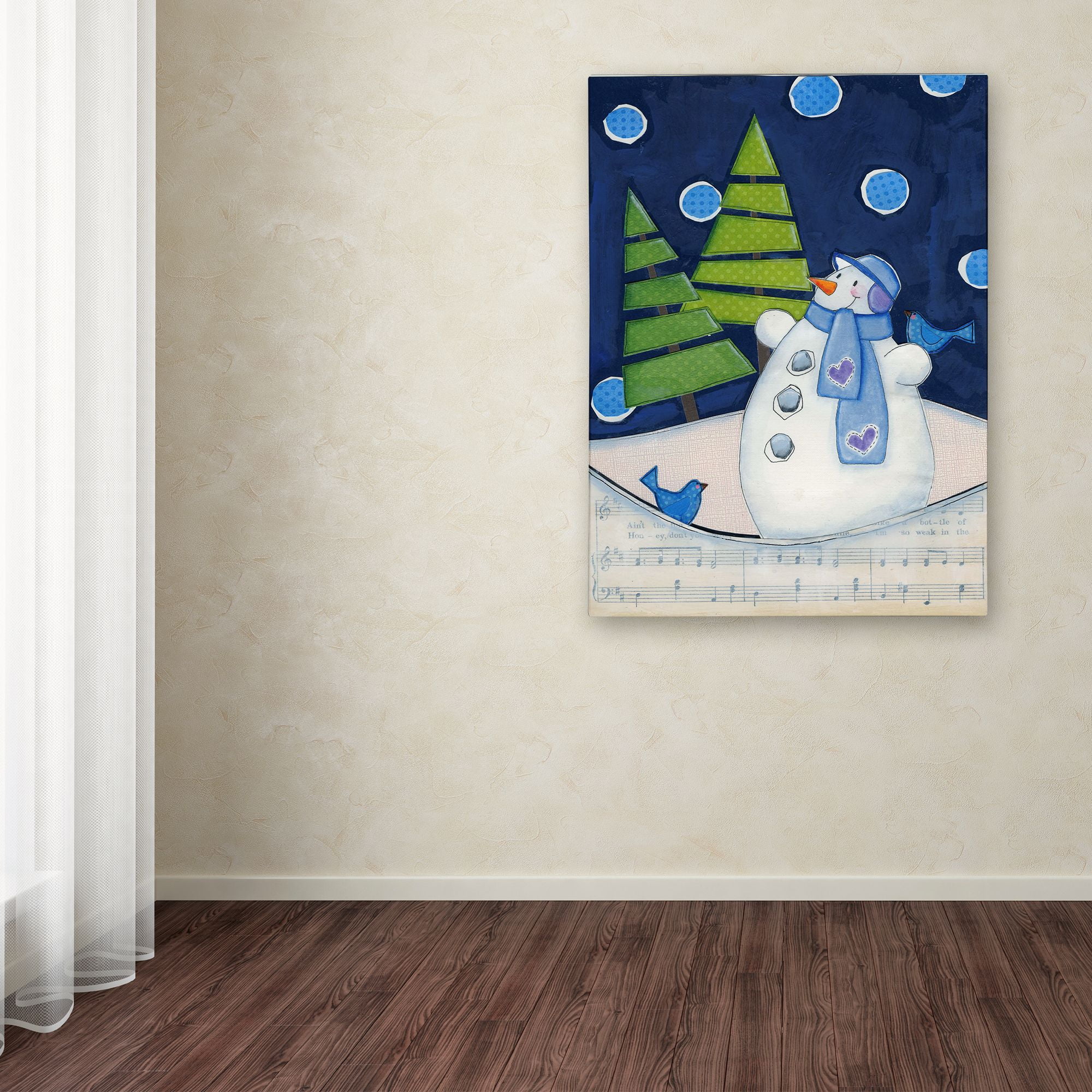 Trademark Fine Art 'Midnight Christmas' Canvas Art by Maureen Lisa Costello