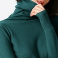 thumbnail image 4 of AherBiu Winter Tops for Women Turtleneck Cotton Knitted Pullover Sweater Tops Basic Layer Shirts Blouse, 4 of 5