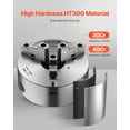 thumbnail image 2 of VEVOR 8 Inch 3-Jaw Self-Centering Lathe Chuck with 2 1/4 in-8 Threaded Backing Plate, 2 of 9