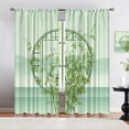 thumbnail image 4 of Bamboo Curtains 52x84in - Forest Botanical Trees Indoor Outdoor Window Curtain Panels, Soundproof Blackout Window Shades 2 Panel Set Apply to Living Room Bedroom Kitchen Dining Room Kid Room, 4 of 6