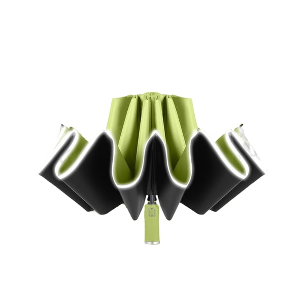 Greeniant Paraguas para hombre, impermeable, portátil, plegable, Protector de viaje, sombrilla de vinilo, 10 varillas, protección solar Personal, carpas Verde claro Greeniant OD029055-04