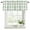 Light Green White, variant on Sage Green Plaid Curtain Valances for Windows, Kitchen Valance Window Treatments Panel 2 Pack, Spring Farmhouse Buffalo Checkered Rod Pocket Short Curtains for Bathroom Bedroom 42 x 12 Inch