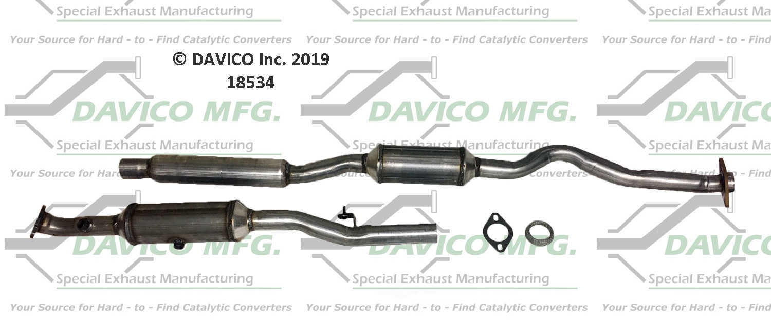 Davico Mfg 18534 Direct-Fit Catalytic Converter