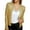 Gold, variant on Color Block Sequin Short Jacket With Standing Collar For Women Casual Versatile Fashion Top