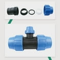 thumbnail image 4 of PP Fitting Screw Joint PE Pipe Drinking Water Clamp Connector 90° Reducing Tee, 4 of 10