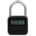 thumbnail image 1 of Metal Timer Lock LCD Time 99 Hours Max Timing USB Timer Padlock - KM Black, 1 of 5