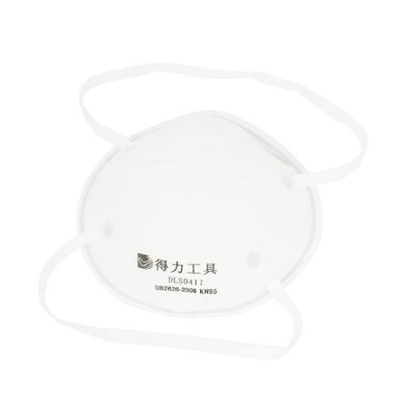 - Unique Bargains White Cup Shape Elastic Dual Strap Nose Mouth Respirator Face Mask