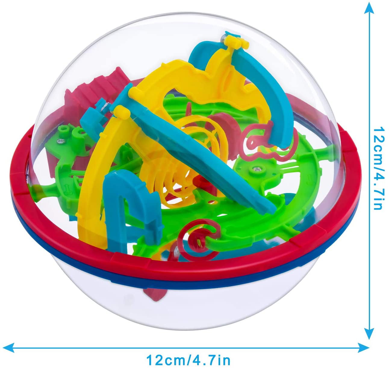 3D Maze Ball Magic Ball Puzzle Brain Teaser Ball Rolling Labyrinth Toy Blue 