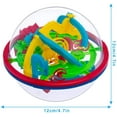 thumbnail image 2 of Maze Ball 3D Interactive Maze Game (12cm,4.7'') with 100 Challenging Barriers 3D Labyrinth Ball Puzzle Kids Toys Magical Brain Teasers Puzzle Ball, for Ages 9 and Up, 2 of 7