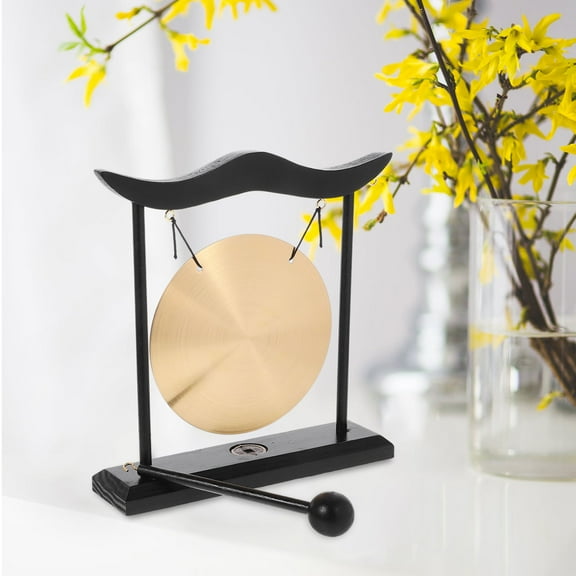 WHAMVOX Zen Table Gong Meditation Desk Bell Copper Bell Ornament Housewarming Blessing Gift