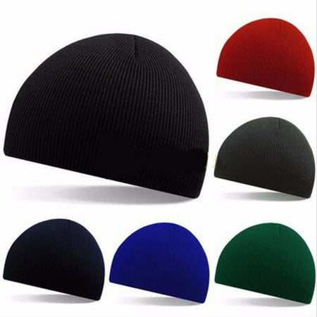 - Unisex Men Women Hip-Hop Warm Winter Wool Knit Ski Beanie Skull Slouchy Cap Hat