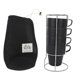 thumbnail image 1 of Coffee Cups Set Black Stackable Stainless Steel Double Layer Insulated Easy to Clean with Metal Stand for Camping, 1 of 5