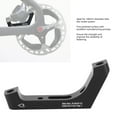 thumbnail image 4 of Brake Bracket Mount Adaptor, Great Hardness High Strength Rear Bike Disc Brake Adapter Manufacturing Technology Aluminum Alloy  For 160mm System, 4 of 8