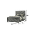 thumbnail image 6 of Denver Modern Style 5PC Full Size Bedroom Set Made With Wood in Gray Colour, 6 of 12