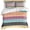 Purple, variant on 3 Piece Boho Duvet Cover Set Queen Size,Microfiber Comforter/Quilt Cover with Corner Ties and 2 Pillowcases,Colorful Striped Ethnic Modern Geometric Abstract Art Soft Bedding with Zipper Closure