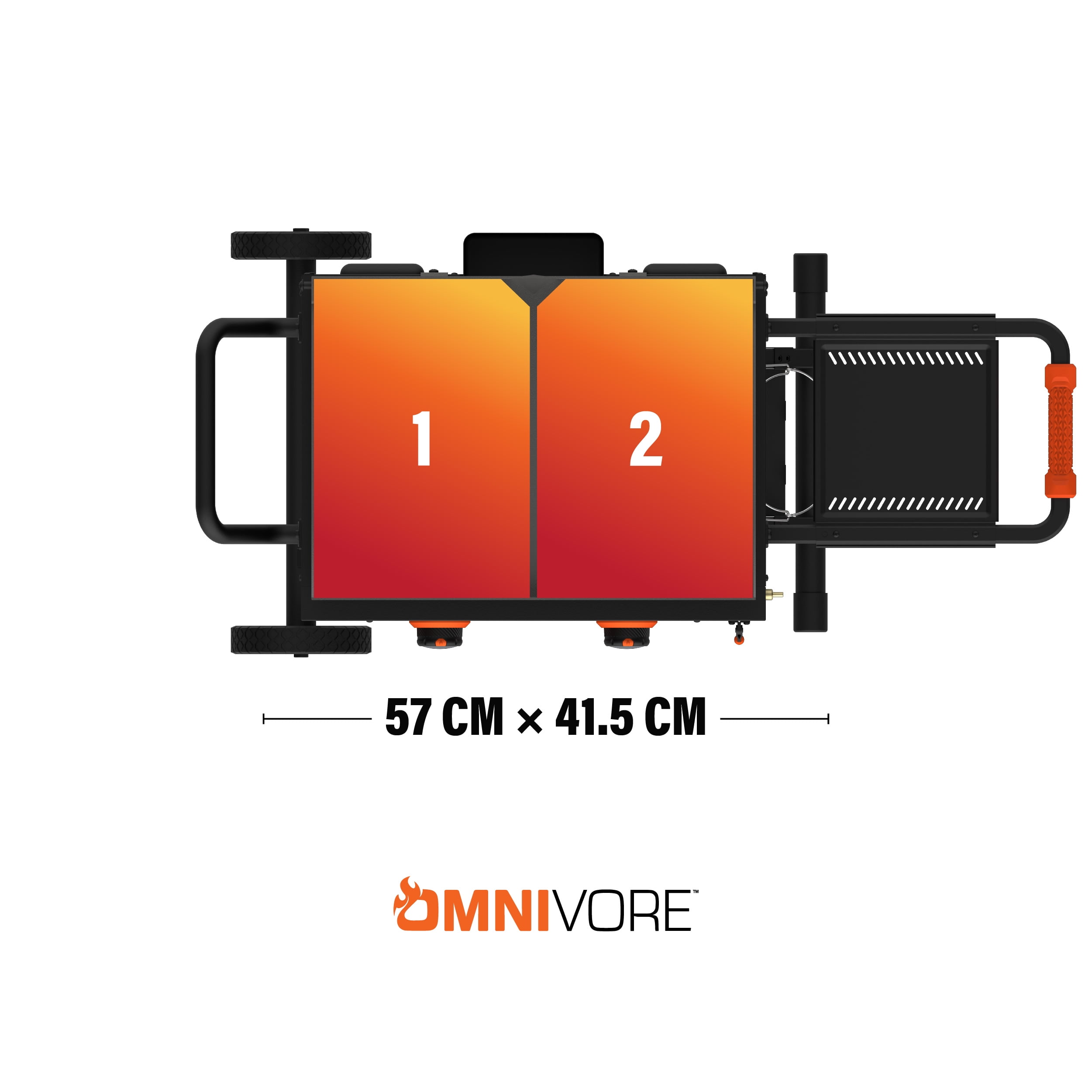 Blackstone Adventure Ready 2-Burner 22" Propane Omnivore Griddle with Flexfold Legs