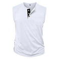 thumbnail image 3 of USNSM Tank Tops Men Big and Tall V Neck Sleeveless Muscle Summer Athletic Shirts for Men Lightweight Breathable Undershirt White XXXL, 3 of 5