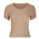 thumbnail image 5 of Blusa superior sexy de manga corta sólida con cuello redondo de verano para mujer con estilo OAVQHLG3B Store lin121212, 5 of 5