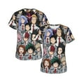 thumbnail image 6 of My Hero Academia Women's T Shirts Round Neck Short-Sleeve Soft T-Shirt Summer Casual Tee Tops 3D Printing Tee Shirt, 6 of 6