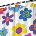thumbnail image 3 of Pioneer Flower Floral Print Pattern Shower Curtain 72"x72", Bathroom Decorative Shower Curtain Set with 12 Hooks, Waterproof Washable, 3 of 6