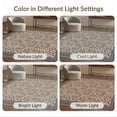 thumbnail image 7 of ODIKA 5'x7' Navy Beige Black Geometric Floral Design Washable Area Rug Elegant Motif Pattern for Small Living Room, Bedroom, Easy Care, Non-Shedding, Pet Friendly, 7 of 7