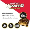 ALLMAX HEXAPRO PROTEIN BAR, Chocolate HYZ01 Chip Cookie Dough Pack of