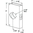 thumbnail image 2 of 1-3/4 in. x 9 in. Thick Solid Brass Lock and Door Reinforcer, 2-1/8 in. Single Bore, 2-3/8 in. Backset, 2 of 2