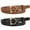 Gold Black+Brown, variant on JASGOOD 2Pcs Girls Belts with Cute Buckle Kids Girl PU Leather Adjustable Belt for Jeans Dresses