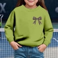 thumbnail image 2 of Gubotare Kids Pullover Sweatshirt Unisex Toddlers and Babies' Crewneck Sweatshirts 2T(Green, 2 Years), 2 of 4