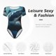 thumbnail image 4 of Balery 3D Realistic Shark Body de cuello redondo de manga corta para mujer Tops de manga corta Tops básicos-Large, 4 of 7