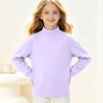 thumbnail image 5 of Grblisyd Mock Neck Sweatshirt for Girls Turtleneck Sweater Long Sleeve Pullover Tops Back To School Outfits Cute Y2K Tops Fall Trendy Clothes, 5 of 6