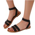 thumbnail image 4 of Clearance VerPetridure Women's Sandals Summer Casual Sandals Casual Footwear Solid Color Women's Sandals Summer Casual Sandals, 4 of 5