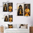 thumbnail image 4 of Designart "Yellow And Grey Stylishistas Portrait II" Fashion Framed Wall Art Set Of 2 - Yellow Fashion Framed Canvas Set For Living Room Decor, 4 of 7