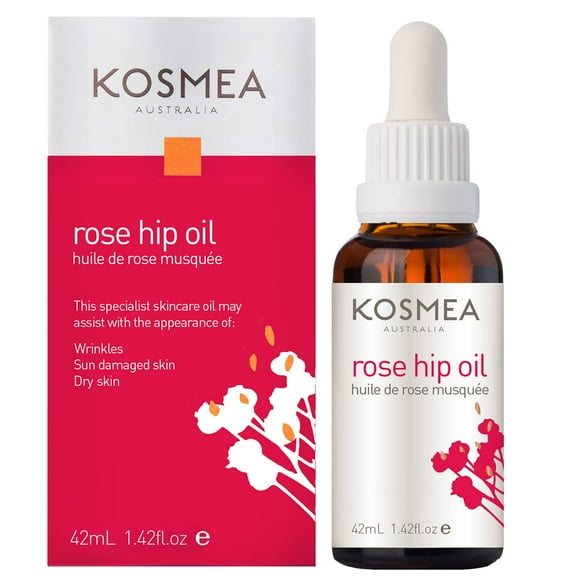 Kosmea 100% Pure Whole Fruit Rosehip Oil â CO2 Extracted from Skin, Fruit & Seed for Hydrating & Moisturizing Face for Dry & Sensitive Skin - 42ml