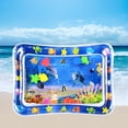 thumbnail image 2 of Animal Water Mat PVC Baby Water Play Mat Doble Borde para (delfín), 2 of 9