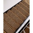 thumbnail image 3 of Brown Beige Non-Slip Stair Treads for Wooden Steps, 7 Pack-8x30in Carpet Stair Mats with Adhesive Backing, Noise-Reducing Step Covers for Indoor Stairs, Easy to Install & Residue-Free, 3 of 7