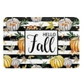 thumbnail image 1 of Halloween Decorations Inflatable Entry Way Door Mat Indoor Thanksgiving Welcome Happy Ha Rvest Happy Fall Pumpkin Print Color Block Non Slip Funny Rugs, 1 of 8