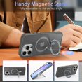 thumbnail image 2 of Étui pour iPhone 16 Pro Max Transparente avec Support Magnétique Anneau Compatible avec MagSafe Étui de Protection Transparente pour iPhone 16 Pro Max 6.9 Pouces 2024 Gris, 2 of 4