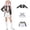 Cosplay-B, variant on Halloween Popular Star Idol Cosplay Costume, Stage Role Play Dance Outfit, Includes Outerwear, Inner Top and Pants, Complete Cosplay Set for Party and Stage Role Play, 100(2-3 Years)