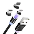 thumbnail image 3 of Cable Magnético Iman 3 en 1 Accesorios Vcoapa V8 Tipo C Lightning Carga 1 metro, 3 of 4