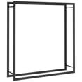 thumbnail image 1 of vidaXL Firewood Rack Storage Fire Log Stand Stacker Holder Matt Black Steel, 1 of 6