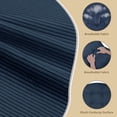thumbnail image 4 of Millsilo Rocking Chair Cushion Set 44" x 19" x 4", High Back Tufted Cushion, Soft Breathable Corduroy Fabric, Non-Slip, Blue, 4 of 8