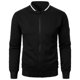 thumbnail image 2 of pstuiky Camisas para hombre de manga larga, Chaqueta de manga larga con cuello alto y cremallera de color liso para hombre Tops casuales para hombres xl, 2 of 4