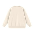thumbnail image 4 of AUNVITO Womens Round Neck Sweaters Casual Loose Long Sleeve Pullover Cozy Fall Winter Outfits, 4 of 6