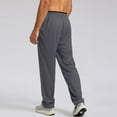 thumbnail image 4 of IYYVV Men's Sweatpants Lightweight with Zip Pockets Breathable Quick Dry Athletic Pants for Workout Running Gray L, 4 of 4
